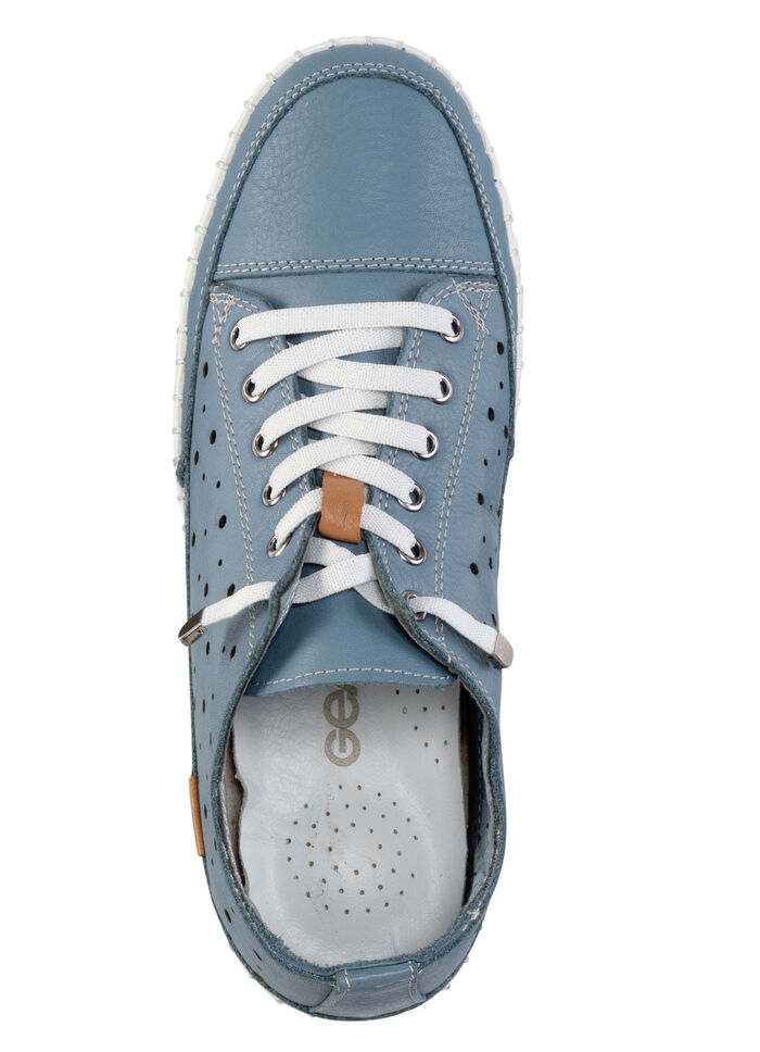 Gemini, zomerse dames veterschoen, breedte G, met uitneembaar voetbed JEANS