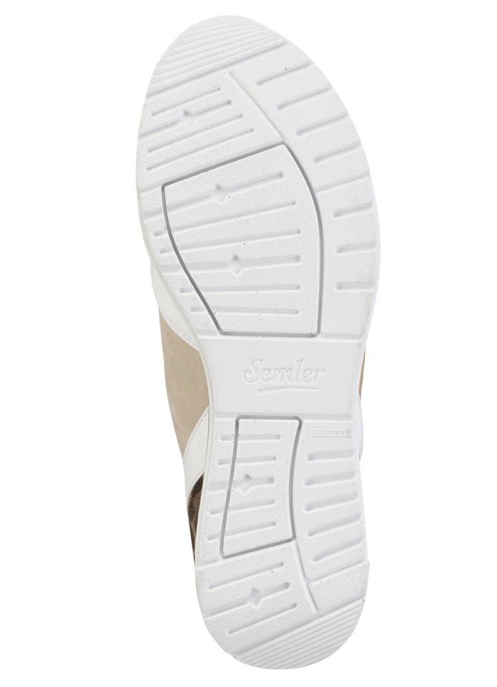 Sneakers WIT-BEIGE-BRUIN