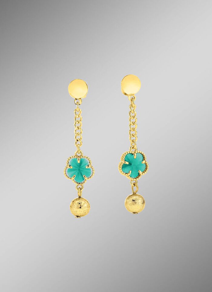 Sieradenset, 3-delig, met bloemmotief 