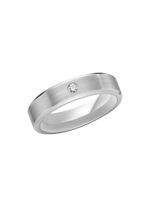 Gematteerde trouwring in zilver 925/- fijn 