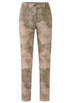 Broek met bloemmotief 