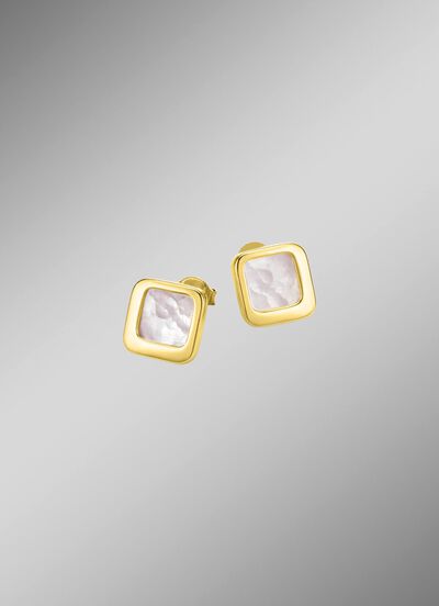 Oorbellen met echt parelmoer 