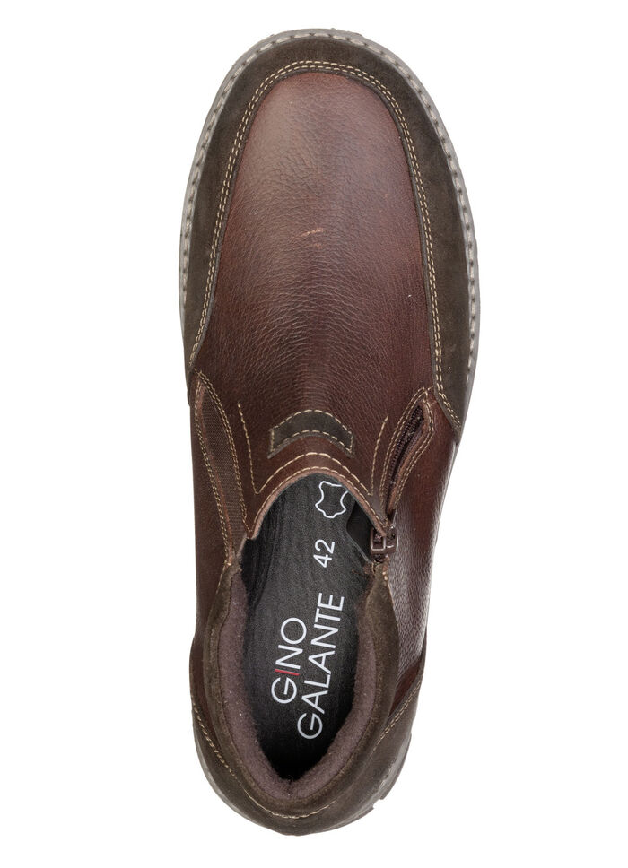 GINO GALANTE, klassieke herenlaarzen, met uitneembaar voetbed KASTANJE
