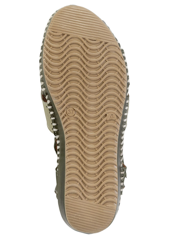 ELENA EDEN sandalen gemaakt van zacht nappaleer GROEN