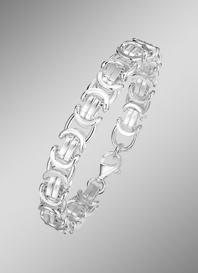 Geweldige koningskettingarmband in zilver 