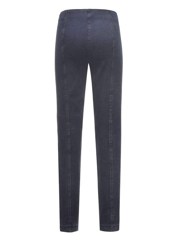 Jeans met trekkoord DUNKELBLAU