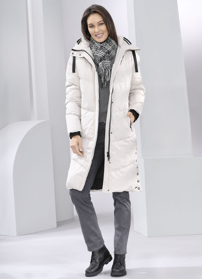 Jas met vaste capuchon BEIGE