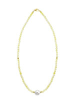 Ketting met parelglans en edelsteenglans 