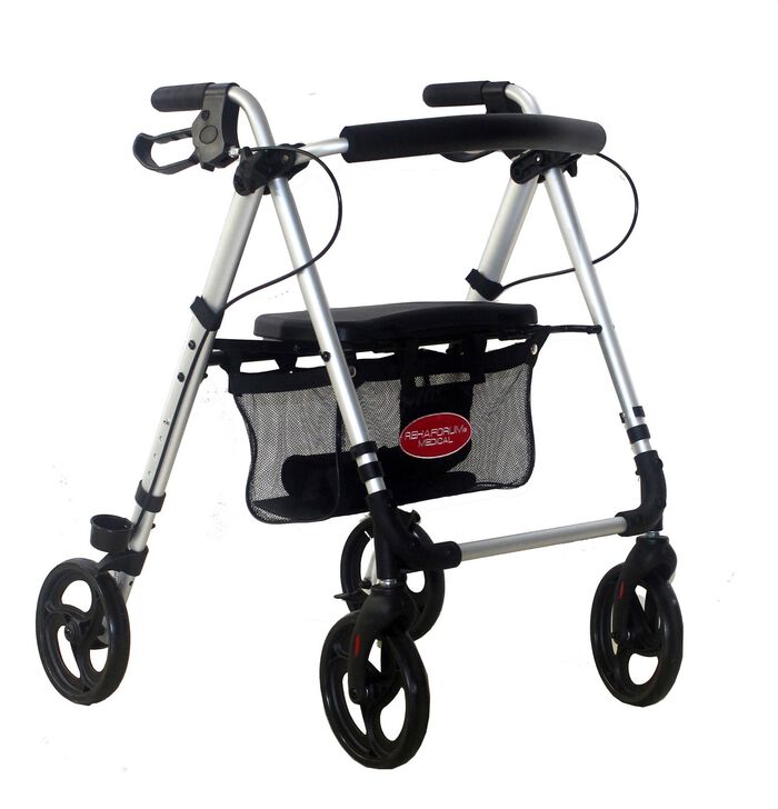 Opvouwbare aluminium rollator 