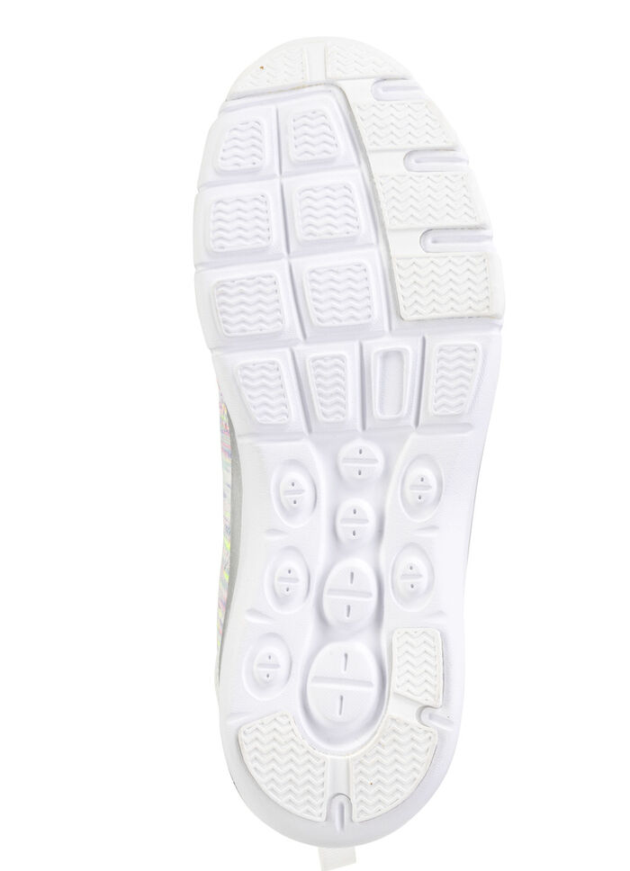 ELENA EDEN, trendy damessneakers, met uitneembaar voetbed WEISS-BUNT