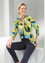 Overhemdtuniek met decoratieve plooien 