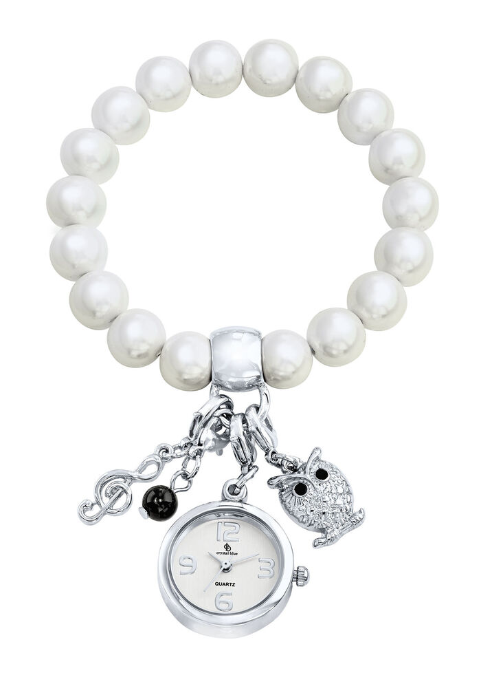 Edelstenen armband met bedels 