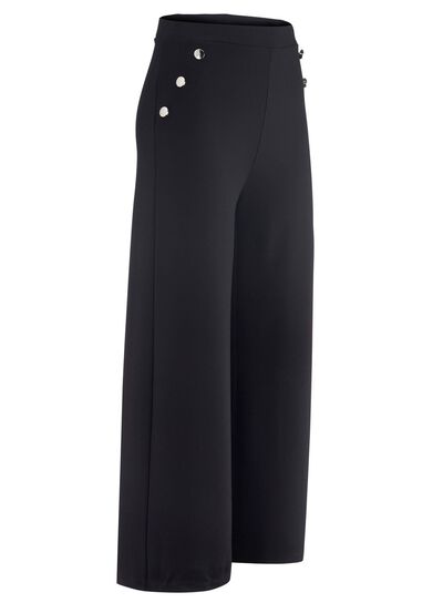 Culotte met decoratieve knopen 
