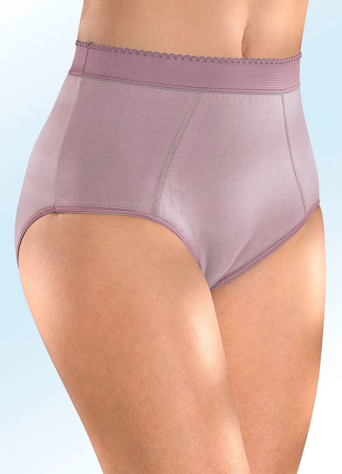 Set van zes gevormde slips met verstevigd buikgedeelte 