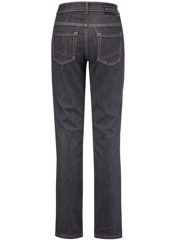 Magische jeans met figuurcorrigerend jeanszadel ZWART