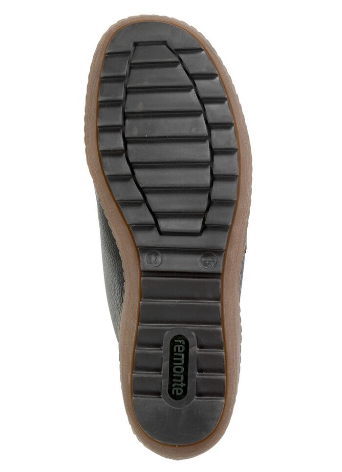 Remonte bootie met gevoerde schachtrand ZWART