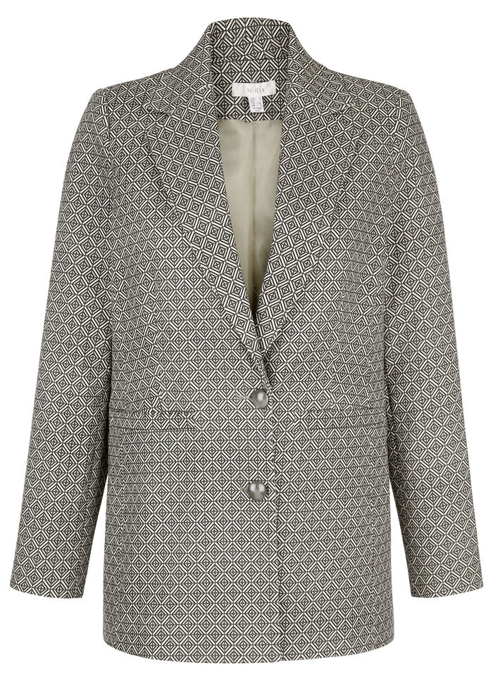 Blazer met grafisch ontwerp 