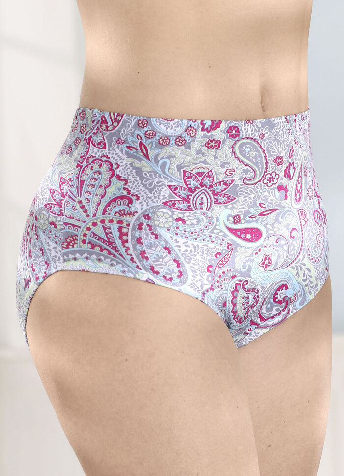 Verpakking van vijf slips met paisley-motief 