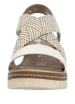 Remonte sandalen met gevlochten details HELLBEIGE-SAND