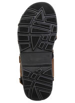 GINO GALANTE, sportieve herensandalen, met klittenbandsluiting BRAUN