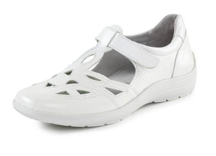 ELENA EDEN pantoffels met luchtige openingen PARELWIT