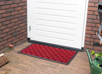 Deurmat met antislip rubberen achterkant 