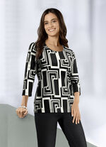 Shirt met 3/4-mouwen 