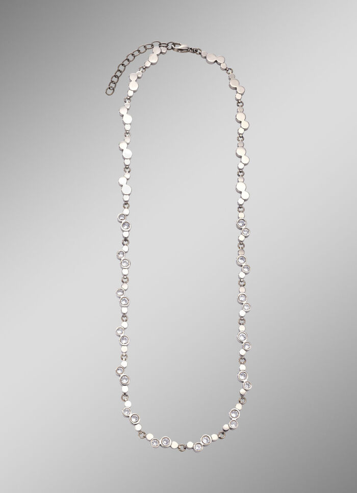 Titanium ketting met synthetische zirkonia 