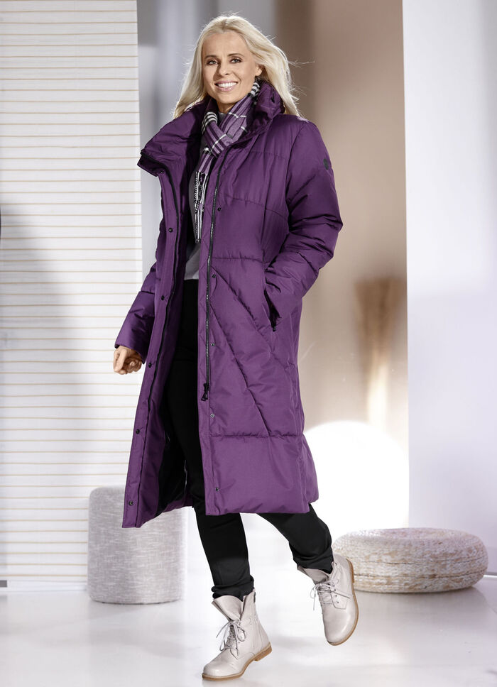 Functionele jas met opbergbare capuchon AMETHYST