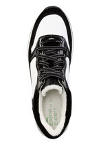 ELENA EDEN sneakers van nappa en suède SCHWARZ-WEISS