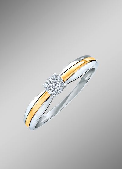 Damesring met briljanten 