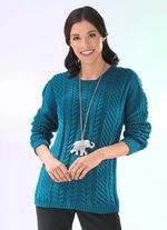 Trui van een structuurmix 