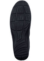 Waldläufer pantoffels met leren massagevoetbed MARINE