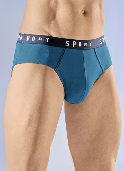 Set van vier slips met elastische tailleband 