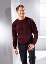 Trui met ronde hals en gestructureerd ontwerp in 2 kleuren 