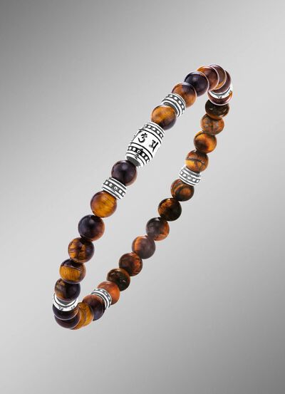 Krachtige armband met Tibetaanse symbolen 