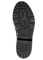 LAURA KENT, trendy regenlaarzen met uitneembare textiel binnenzool ZWART-IJSGRIJS