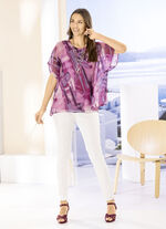 Dubbellaags overhemd met chiffon-sprei 