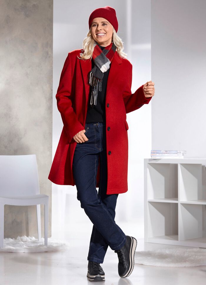 Korte jas met reverskraag 