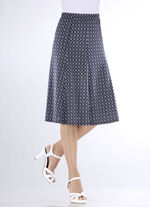 Comfortabele paneelrok MARINE-WEISS-BLAU