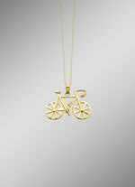 Gouden fietshanger 
