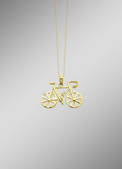 Gouden fietshanger 