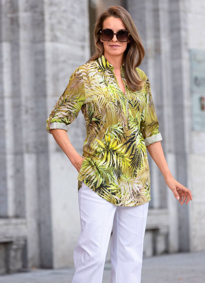 Tuniek met open kraag 