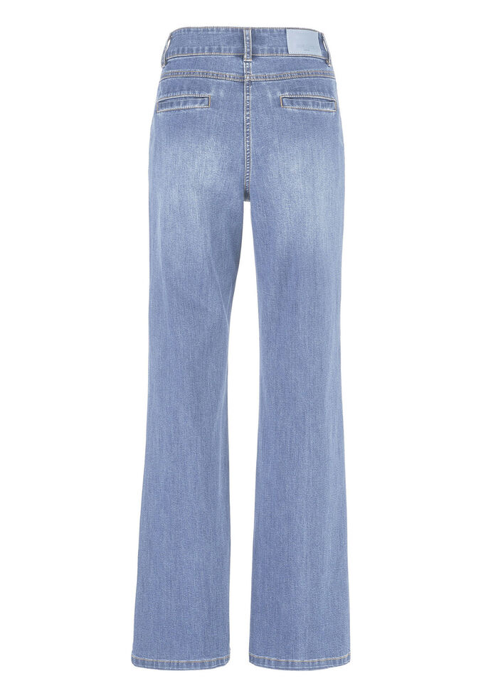 Jeans met plooien HELLBLAU