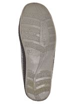 Ademende damespantoffels met rits GRIJS-ZWART