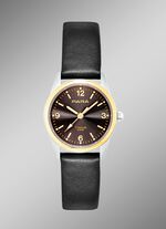 Para kwartshorloge voor partners met leren band 