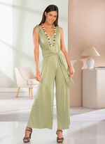 Jumpsuit met aangehechte tailleband in 3 kleuren 