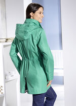 Functionele jas met afneembare capuchon SMARAGDGRÜN