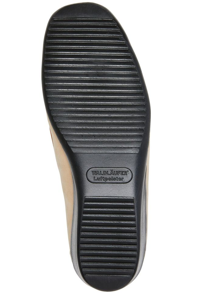 Waldl&auml;ufer, comfortabele damespantoffels, breedte H, met uitneembaar voetbed BEIGE-COGNAC