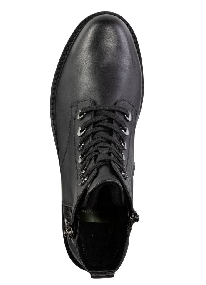 Remonte, modieuze dames enkellaarsjes, winterschoenen, breedte G, met uitneembaar voetbed ZWART